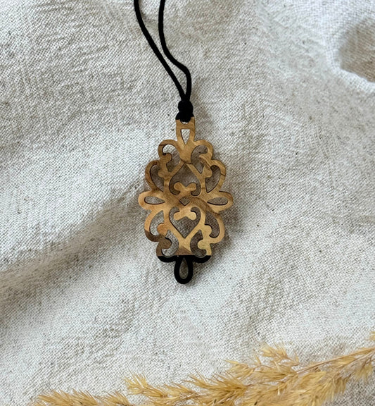 Schwarz Ornamentiert