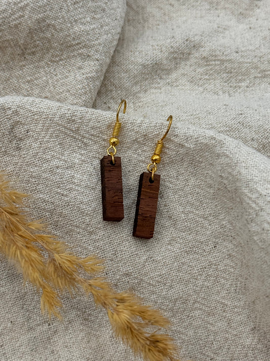 Holz-Ohrringe