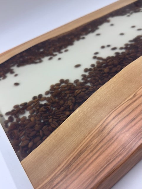 Weiße Eiche mit Kaffeebohnen