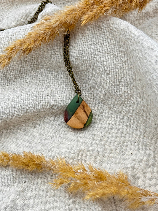 Grün Tropfenförmig